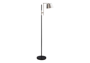 Monarch Specialties Lighting, 65"H Industrial Chic Floor Lamp with Adjustable Nickel Shade for Modern Spaces Default Title  