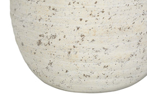 Monarch Specialties Lighting, 20" Modern Table Lamp with Textured Concrete Base and Elegant Linen Shade, Stylish Design CREAM,IVORY 14 L x 14 W x 20 H 2