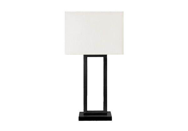 Monarch Specialties Lighting, Modern Table Lamp with USB Port - 28" Stylish Design for Home Ambiance & Practical Use BLACK,IVORY 15 L x 9 W x 28 H 