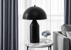 Monarch Specialties Lighting, 23" Black Metal Table Lamp with Modern Mushroom Shade – Chic Accent for Any Room Default Title  