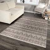 Orian Rugs Illusions Thames Machine Woven Polypropylene Transitional Area Rug Taupe Polypropylene