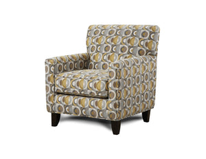 Fusion Dillist Mica Macon Galaxy Accent Chair In Grey - Durable Polyester, Reversible Cushion & Stylish Legs Grey W,100% Polyester 702 Macon Galaxy Chair