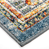 Orian Rugs Imperial Excalibur Distressed Machine Woven Polypropylene Traditional Area Rug Blue Polypropylene
