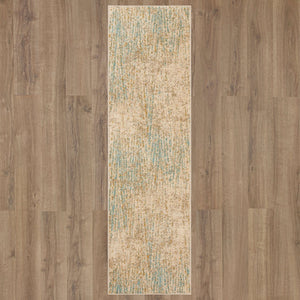 Karastan Rugs Vanguard by Drew & Jonathan Home Intrepid Machine Woven Triexta Modern/Contemporary Area Rug Jade 2' 4" x 7' 10"