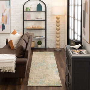 Karastan Rugs Vanguard by Drew & Jonathan Home Intrepid Machine Woven Triexta Modern/Contemporary Area Rug Jade 2' 4" x 7' 10"