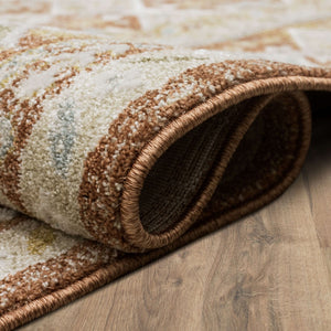 Karastan Rugs Windemere Ireby Machine Woven  Area Rug Terracotta 10' x 14'