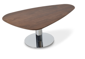 Soho Concept Diana Wood Coffee Table - 36" Walnut/Natural/White Lacquer Top With Stylish Steel Base & Finishes   Soho-concept-dining-chair-13812