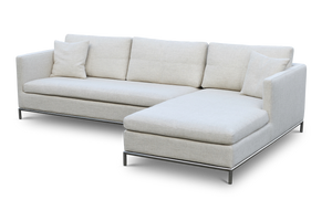 Soho Concept Soho Flat Lounge Armchair - Modern Chrome Design, Premium Upholstery, Perfect For Istanbul Sectional Cream  Soho-concept-dining-chair-13512