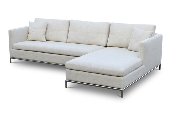 Soho Concept Soho Flat Lounge Armchair - Modern Chrome Design, Premium Upholstery, Perfect For Istanbul Sectional Cream  Soho-concept-dining-chair-13512