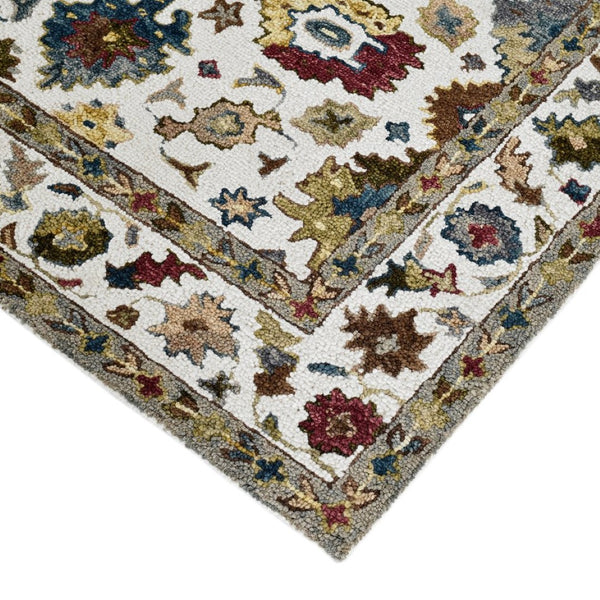 Amer Rugs Jackson Traditional Style Hand-hooked Area Rug - Luxurious Wool Design For Timeless Home Elegance Ivory Wool Jac10203