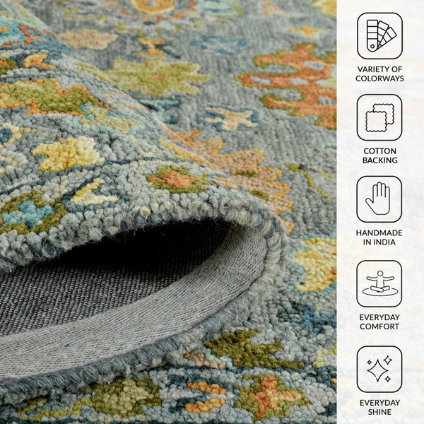 Amer Rugs Jackson Traditional Style Hand-hooked Area Rug - Luxurious Wool Design For Timeless Home Elegance Gray Wool Jac103656