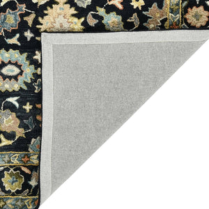 Amer Rugs Jackson Traditional Style Hand-hooked Area Rug - Luxurious Wool Design For Timeless Home Elegance Black Wool Jac20810