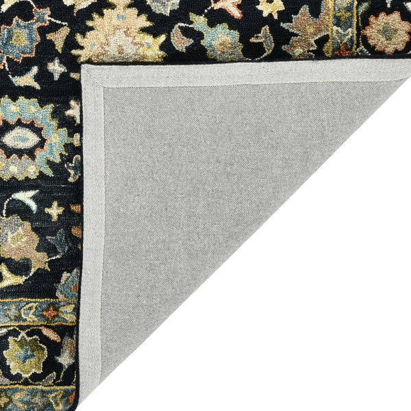 Amer Rugs Jackson Traditional Style Hand-hooked Area Rug - Luxurious Wool Design For Timeless Home Elegance Black Wool Jac20810