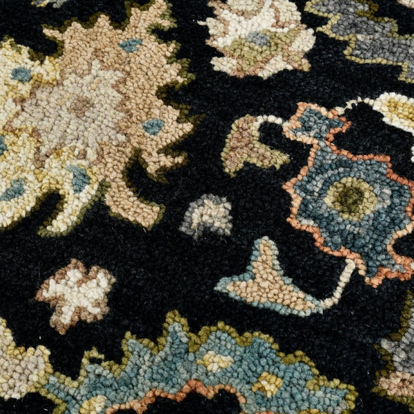 Amer Rugs Jackson Traditional Style Hand-hooked Area Rug - Luxurious Wool Design For Timeless Home Elegance Black Wool Jac20810