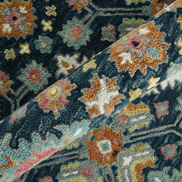 Amer Rugs Jackson Traditional Style Hand-hooked Area Rug - Luxurious Wool Design For Timeless Home Elegance Navy Wool Jac30810