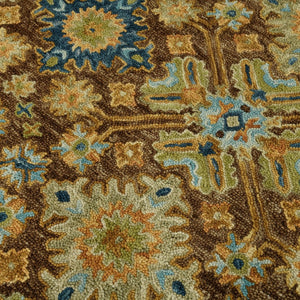 Amer Rugs Jackson Traditional Style Hand-hooked Area Rug - Luxurious Wool Design For Timeless Home Elegance Brown Wool Jac40810