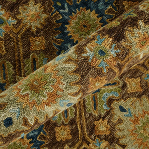 Amer Rugs Jackson Traditional Style Hand-hooked Area Rug - Luxurious Wool Design For Timeless Home Elegance Brown Wool Jac40810