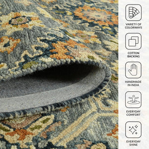 Amer Rugs Jackson Traditional Style Hand-hooked Area Rug - Luxurious Wool Design For Timeless Home Elegance Gray Wool Jac53656