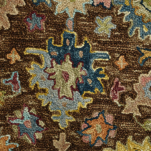 Amer Rugs Jackson Traditional Style Hand-hooked Area Rug - Luxurious Wool Design For Timeless Home Elegance Brown Wool Jac60203