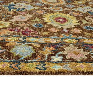 Amer Rugs Jackson Traditional Style Hand-hooked Area Rug - Luxurious Wool Design For Timeless Home Elegance Brown Wool Jac60203