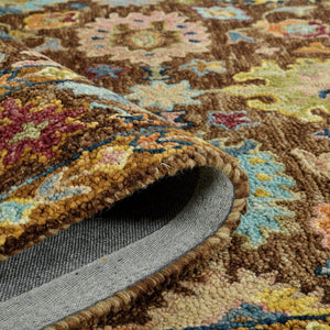 Amer Rugs Jackson Traditional Style Hand-hooked Area Rug - Luxurious Wool Design For Timeless Home Elegance Brown Wool Jac60203