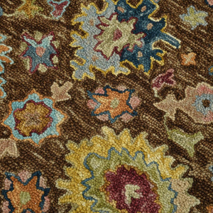 Amer Rugs Jackson Traditional Style Hand-hooked Area Rug - Luxurious Wool Design For Timeless Home Elegance Brown Wool Jac60203