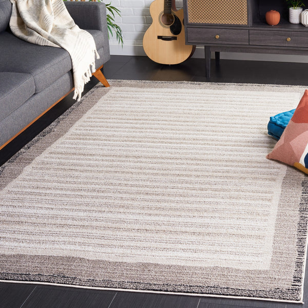 Safavieh Jade 104 Power Loomed Transitional Rug Ivory / Beige Black JAD104A-9