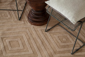 Chandra Rugs Hand-woven Transitional Rug - Premium Wool, Unique Artistry, Modern Elegance For Any Space Tan Wool Jai18900-57