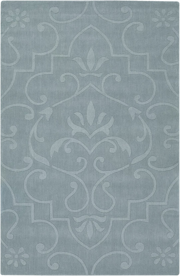 Chandra Rugs Hand-woven Transitional Rug - Luxurious 100% Wool Masterpiece With Unique Patterns For Elegant Spaces Blue Wool Jai18903-57