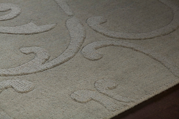 Chandra Rugs Hand-woven Transitional Rug - Luxurious 100% Wool Masterpiece With Unique Patterns For Elegant Spaces Blue Wool Jai18903-57