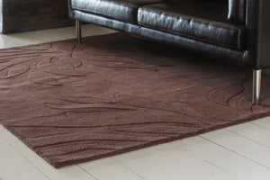 Chandra Rugs Hand-woven Transitional Rug - Premium Wool, Unique Patterns, Elevate Home Décor With Artistry & Comfort Brown Wool Jai18904-57