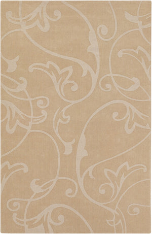 Chandra Rugs Hand-woven Transitional Rug - Exquisite 100% Wool Design Blending Traditional Charm With Modern Elegance Beige Wool Jai18905-57