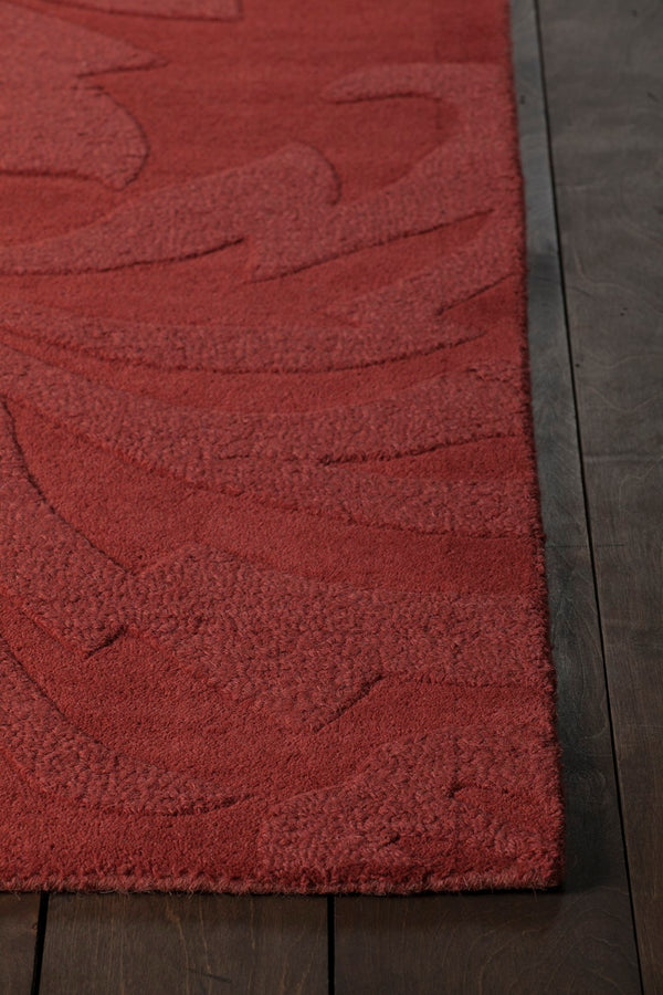 Chandra Rugs Hand-woven Transitional Rug – 100% Premium Wool, Handmade Masterpiece For Timeless Elegance & Style Red Wool Jai18908-57