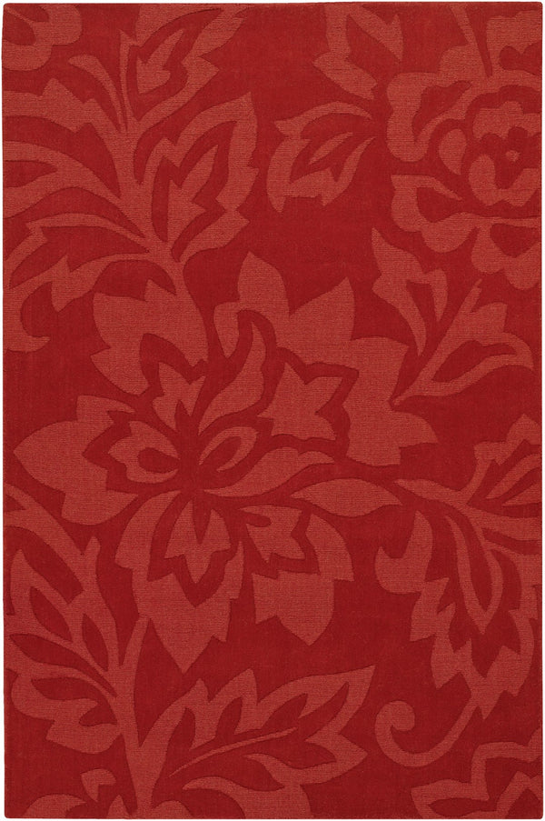 Chandra Rugs Hand-woven Transitional Rug – 100% Premium Wool, Handmade Masterpiece For Timeless Elegance & Style Red Wool Jai18908-57