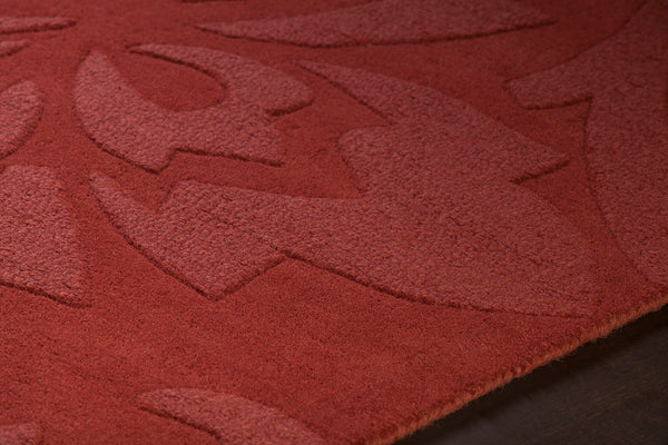 Chandra Rugs Hand-woven Transitional Rug – 100% Premium Wool, Handmade Masterpiece For Timeless Elegance & Style Red Wool Jai18908-57