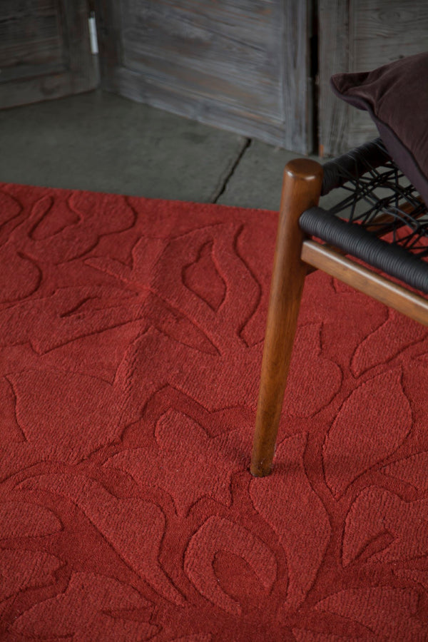 Chandra Rugs Hand-woven Transitional Rug – 100% Premium Wool, Handmade Masterpiece For Timeless Elegance & Style Red Wool Jai18908-57