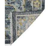 AMER Rugs Jaigarh Anne JAI-12 Hand-Knotted Handmade Raw Handspun New Zealand Wool Traditional Oriental Rug Blue 10' x 14'