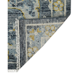 Amer Rugs Jaigarh Hand-knotted Oriental Design Area Rug - Luxurious Softness & Stunning Style For Any Room Blue Wool Jai120203