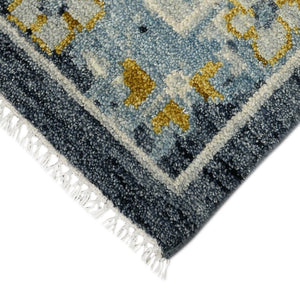 Amer Rugs Jaigarh Hand-knotted Oriental Design Area Rug - Luxurious Softness & Stunning Style For Any Room Blue Wool Jai120203