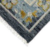 AMER Rugs Jaigarh Anne JAI-12 Hand-Knotted Handmade Raw Handspun New Zealand Wool Traditional Oriental Rug Blue 10' x 14'