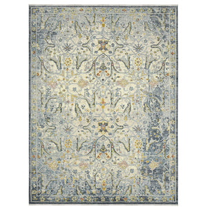 AMER Rugs Jaigarh Anne JAI-12 Hand-Knotted Handmade Raw Handspun New Zealand Wool Traditional Oriental Rug Blue 10' x 14'