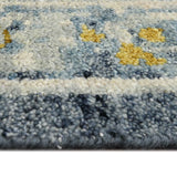 AMER Rugs Jaigarh Anne JAI-12 Hand-Knotted Handmade Raw Handspun New Zealand Wool Traditional Oriental Rug Blue 10' x 14'