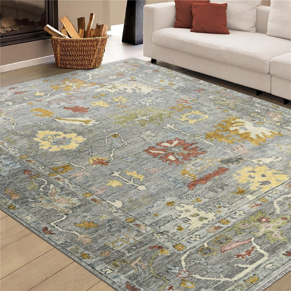 Amer Rugs Jaigarh Hand-knotted Oriental Design Area Rug - Luxurious Softness & Stunning Style For Any Room Pigeon Gray,Pebble Gray Wool Jai170203