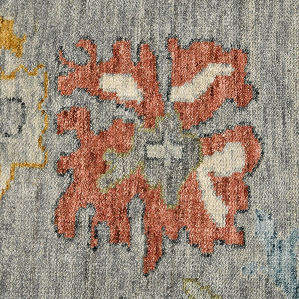 AMER Rugs Jaigarh Beauz JAI-17 Hand-Knotted Handmade Raw Handspun New Zealand Wool Traditional Oriental Rug Pigeon Gray 10' x 14'