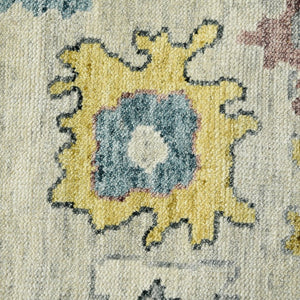 Amer Rugs Jaigarh Hand-knotted Oriental Design Area Rug - Luxurious Softness & Stunning Style For Any Room Ivory,Cool Breeze Wool Jai180810