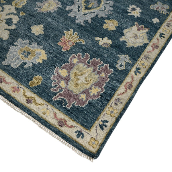 Amer Rugs Jaigarh Hand-knotted Oriental Design Area Rug - Luxurious Softness & Stunning Style For Any Room Medium Blue Wool Jai200810
