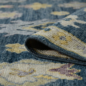 Amer Rugs Jaigarh Hand-knotted Oriental Design Area Rug - Luxurious Softness & Stunning Style For Any Room Medium Blue Wool Jai200810