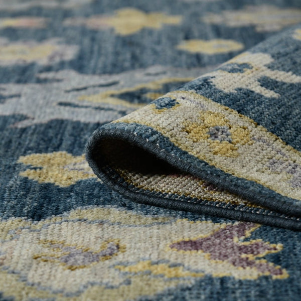 Amer Rugs Jaigarh Hand-knotted Oriental Design Area Rug - Luxurious Softness & Stunning Style For Any Room Medium Blue Wool Jai200810