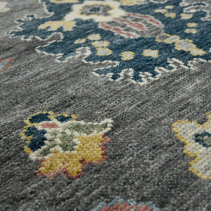 Amer Rugs Jaigarh Hand-knotted Oriental Design Area Rug - Luxurious Softness & Stunning Style For Any Room Pebble Gray,Ivory Wool Jai210912