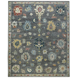 Amer Rugs Jaigarh Hand-knotted Oriental Design Area Rug - Luxurious Softness & Stunning Style For Any Room Pebble Gray,Ivory Wool Jai210912